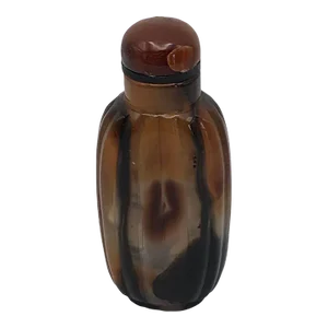Antique Shadow Agate Snuff Bottle With Eye