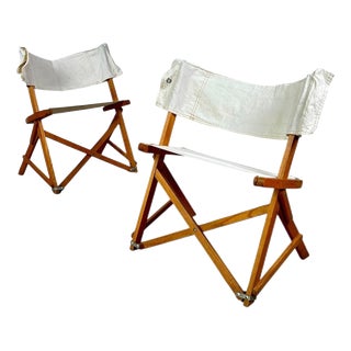 Praia Folding Chairs by Pier Giacomo Castiglioni for Gavina, 1960s, Set of 2 For Sale
