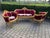 1960 French Louis XVI Burgundy Beech Velvet Sofa Set 3 PCS For Sale - Image 4 of 18