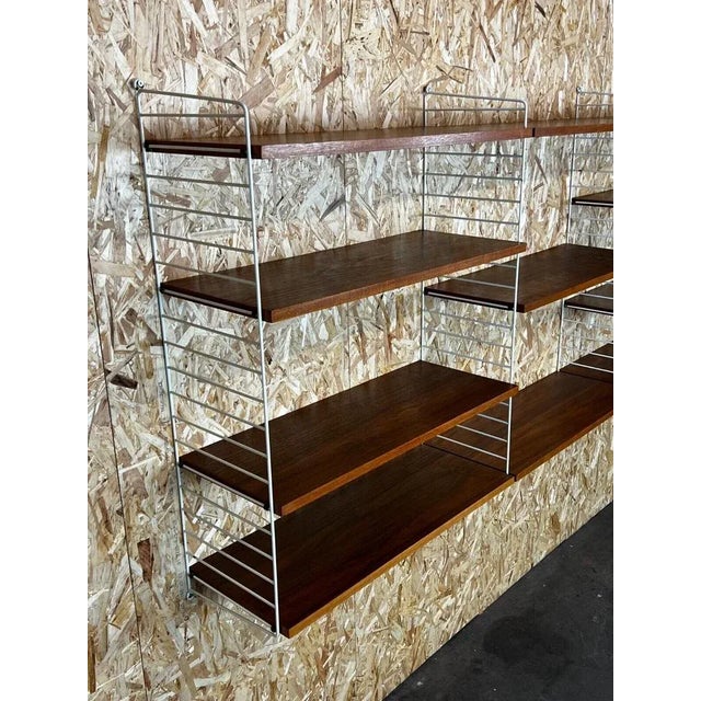Mid-Century Teak Modular String Shelf by Kajsa & Nils Nisse Strinning, Sweden, 1960s For Sale - Image 6 of 11