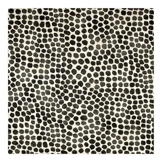 Genevieve Gorder Onyx "Puffy Dotty" Cotton Fabric- 3.75 Yards For Sale