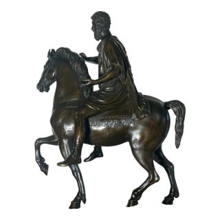 Mid 19th Century Roman Bronze Statue For Sale