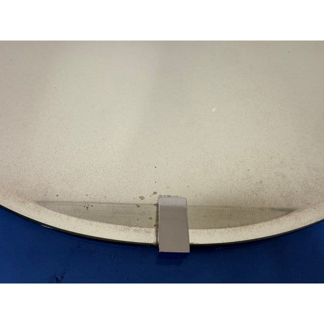 Blue Glass Mirror, Italy, 1970s For Sale - Image 4 of 10