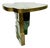 Italian Raku Ceramic & Bronze Sculptural Side Table For Sale