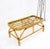 Rattan bamboo rectangle glass top Mid-Century Modern coffee table MNT!