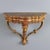 Italian Drop-Shaped Gilded Wood Wall Console Tables, Set of 2 For Sale - Image 3 of 12
