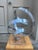Metal Dan Murphy Aluminum Sculpture, Mid-Century Modern, Lucite Base, 1979 For Sale - Image 7 of 8