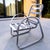 Brown Jordan Vintage Atomic Age Wide Vinyl Strapped Aluminum Framed Dining Armchairs - Set of 4 For Sale - Image 4 of 13