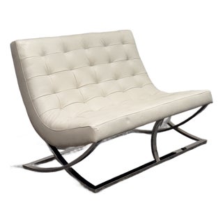 Williams-Sonoma James Leather Loveseat For Sale