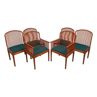 Mid 20th Century Set of Six Davis Allen for Knoll Studio "Exeter" Dining Chairs For Sale