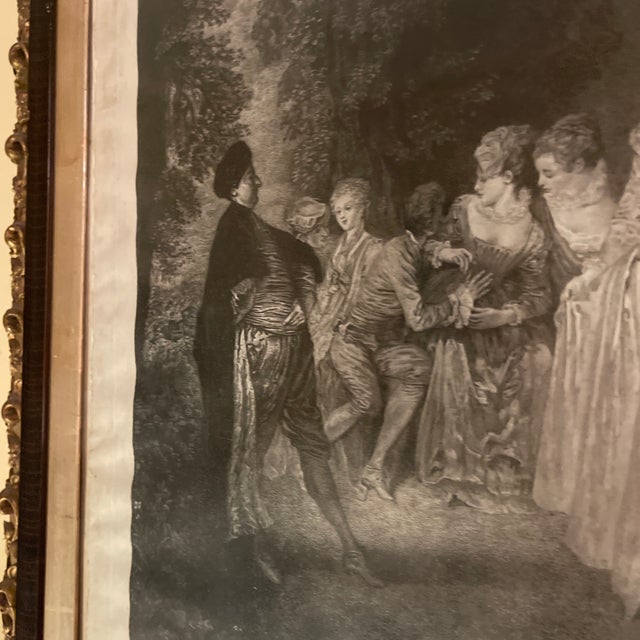 French Engraving - Fêtes Galantes For Sale - Image 4 of 7