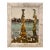 Andrea Stella "Terrace on the Lake" Gold Leaf Oil Mixed Media Painting, Lakeside Scene, Italian Contemporary Art, 2010 For Sale
