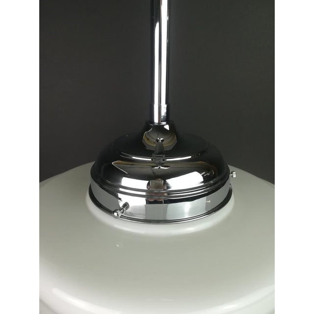 Bauhaus Opal Hanging Lamp For Sale - Image 6 of 8