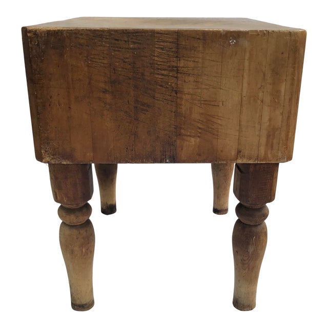 19th Century Rustic Butcher Block