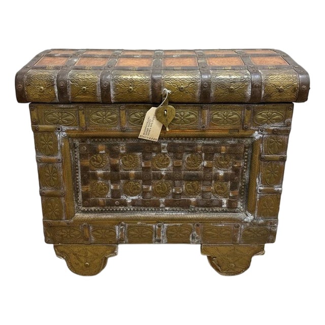 Antique Indian Dowry Chest For Sale
