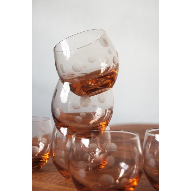 Vintage Roly Poly Glasses, 1940s, Set of 6 For Sale - Image 5 of 7