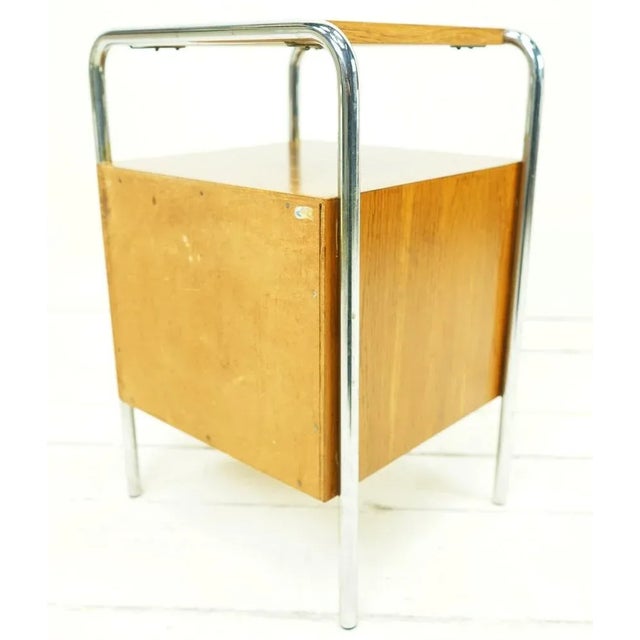 Bauhaus Steel Tube Bedside Table from Kovona, 1930s For Sale - Image 6 of 8