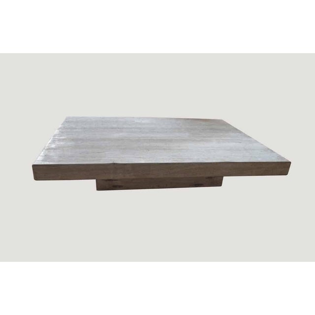 2010s Andrianna Shamaris Signature St. Barts Teak Wood Coffee Table For Sale - Image 5 of 6