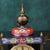 Vintage German Cloisonné Mantel Clock | 8-Day Mechanical Movement With Enamel Panels For Sale - Image 4 of 10