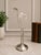 Vintage Hand Blown Art Glass Lily Vase With Silver Plated Stand | 15" Sculptural Floral Bud Vase | Elegant Home Decor For Sale In Sacramento - Image 6 of 6
