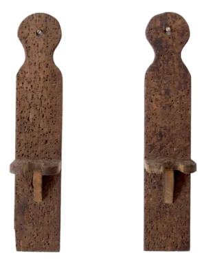 Antique Yarn Swift Brackets Pair