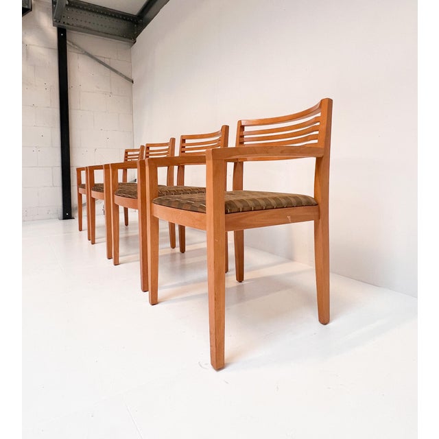 Mid-Century Modern Riccio Chairs by Ricchio for Knoll, 1980s, Set of 4 For Sale - Image 3 of 18