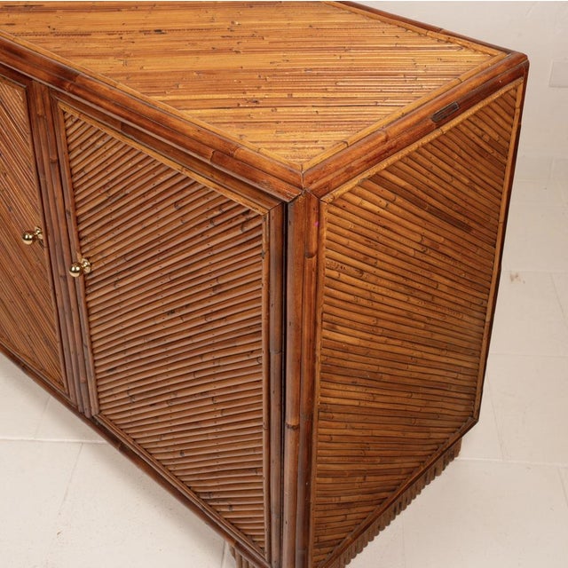 Southern Nurseries Rattan Sideboard from Vivai Del Sud, 1970 For Sale - Image 12 of 18