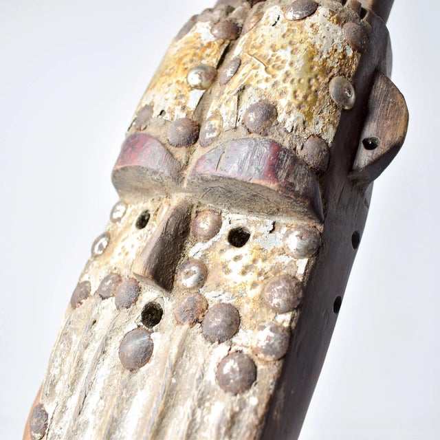 African Early 20th Century Toma Wood Passport Mask Landai Guinea For Sale - Image 3 of 10