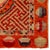 Chinese Meditation Mat, early 20th century, circular center design with red patterning, orange border with circular...