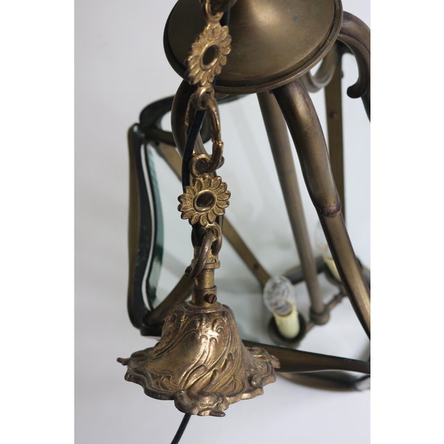 Edwardian Jugendstil Hall Pendant Lantern, 1890s For Sale - Image 9 of 12