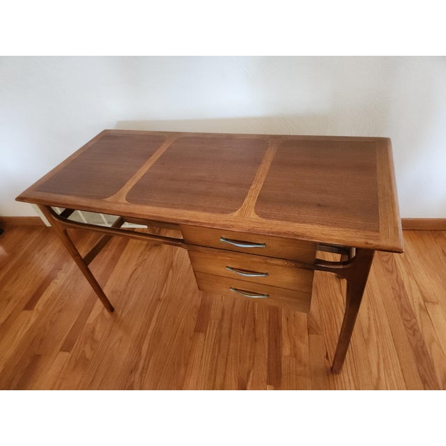 Brown 1960s Lane Acclaim Mid Century Modern Desk For Sale - Image 8 of 12