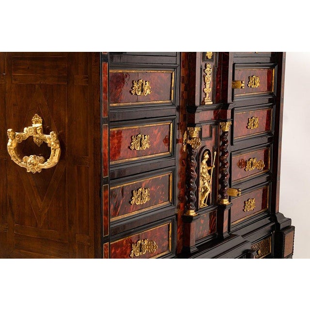 Antique Monetiere in Ebony and Tortoiseshell Finish, 1680 For Sale - Image 6 of 11