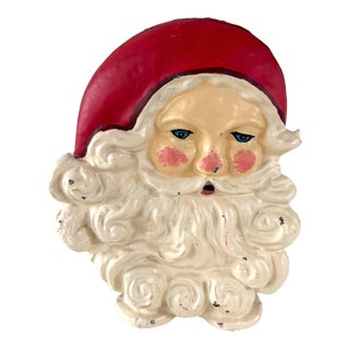 Cast Iron Santa Claus Doorstop For Sale