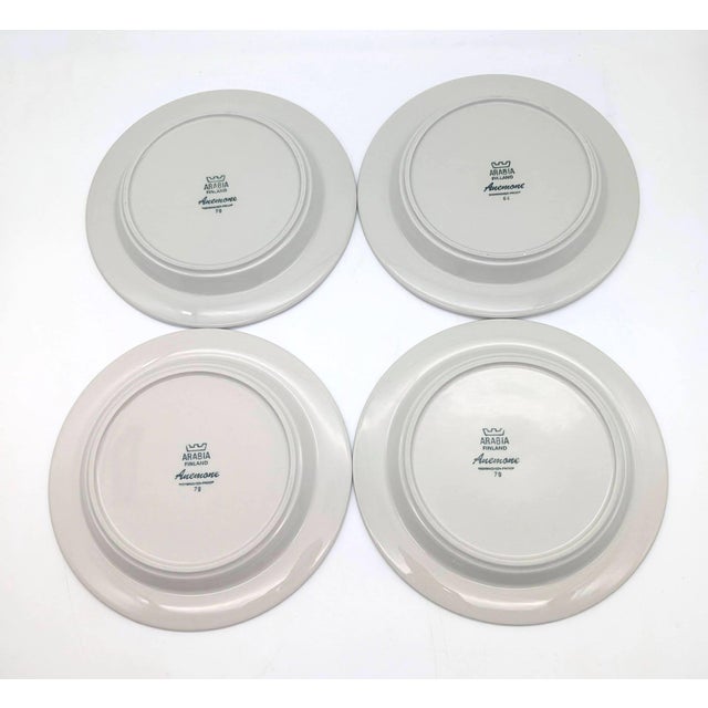 Vintage Arabia Finland Anemone Coffee Cups & Dessert Plates Designed by Ulla Procope, Set of 14 Pieces For Sale - Image 13 of 13