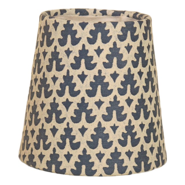 Fortuny Blue and White Chandelier Shade For Sale