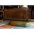 Wood 1970s Romweber Burl Wood and Gold Trim Executive Desk With Filing Drawers For Sale - Image 7 of 18