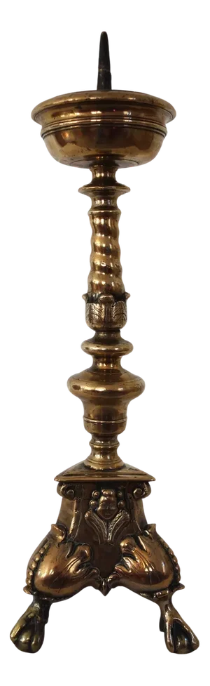 Gilt Bronze Candlestick, France, 17th Century
