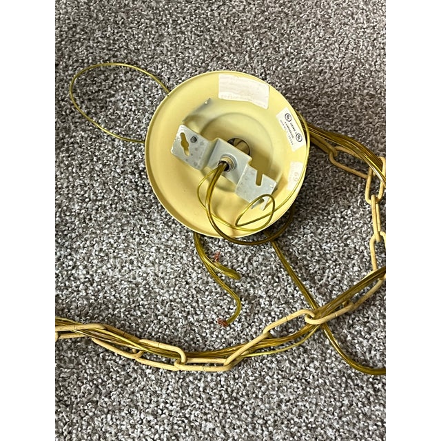 Elegant mid century, Hollywood regency style chandelier. Creamy painted base with green washed leaves and coral painted...
