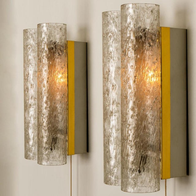 Doria Wall Lamps in Brass and Glass, 1960s, Set of 3 For Sale - Image 13 of 15
