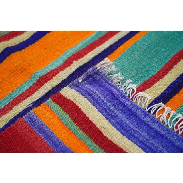 Textile Vintage Kilim Rug 5'4'' x 8' For Sale - Image 7 of 11