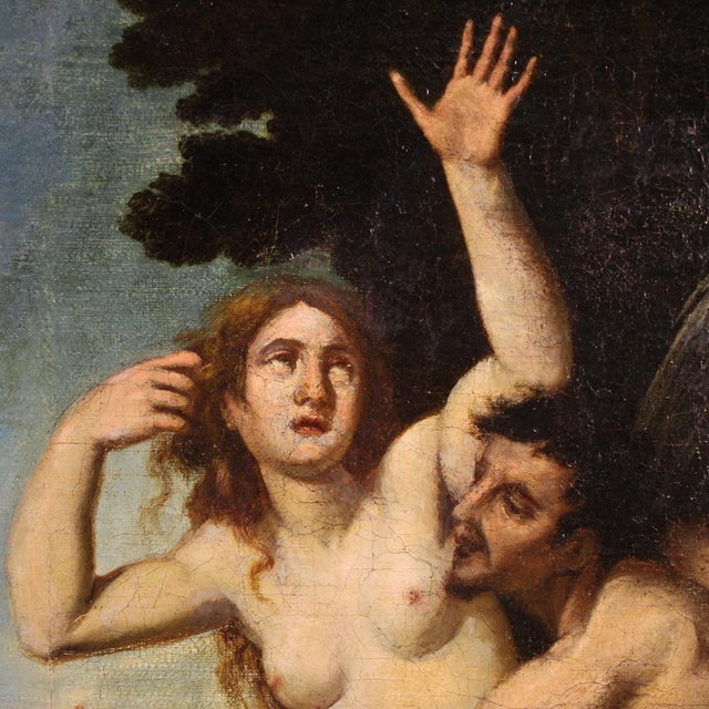 Italian Artist, The Expulsion of Adam and Eve from the Garden of Eden, 1640, Oil on Canvas, Framed For Sale - Image 10 of 16