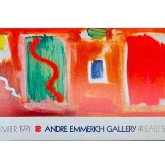 Mid-Century Modern Sale! 1970s XL Original Hans Hofmann Exhibition Lithograph Emmerich Gallery New York For Sale - Image 3 of 5