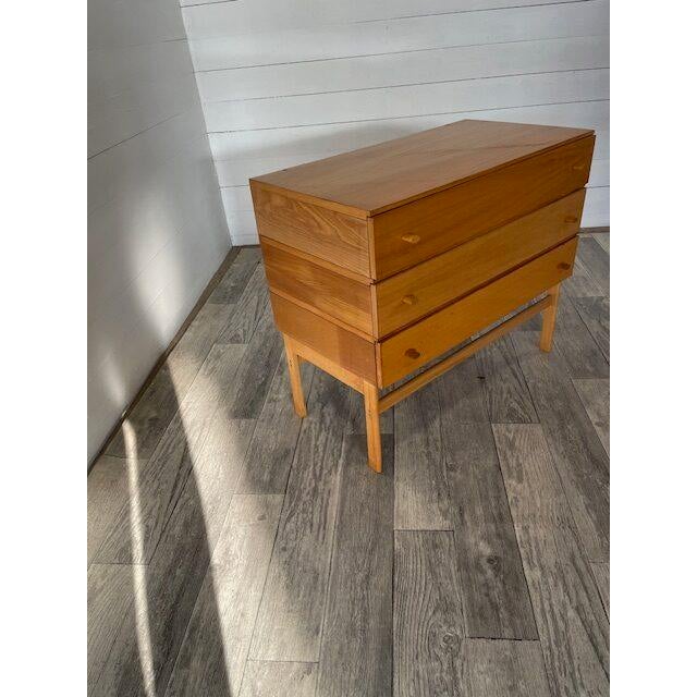 Vintage Three Drawer Chest of Drawers by Jitona, 1970 For Sale - Image 3 of 6