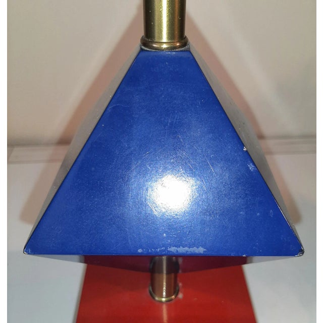 Memphis Style Thurston Lamp Geometric Primary Modernist For Sale In Fayetteville, AR - Image 6 of 12