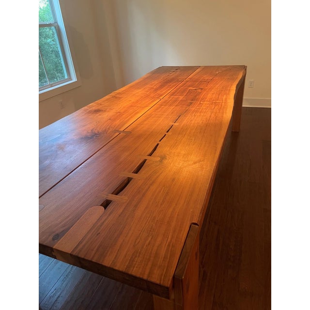 Artitalia Group Leonardo L620 Live Edge Dining Table with Colonna Base. Unmarked but have email trail from dealer Alyson...