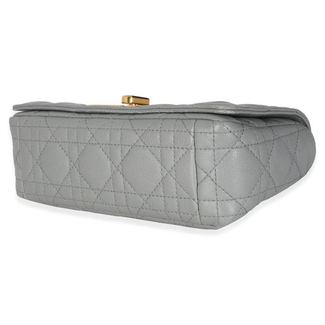 Animal Skin Blue Supple Calfskin Small Caro Chain Bag For Sale - Image 7 of 9