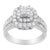 Introducing a traditional touch, this cushion cut fashion ring represents a vintage style. Featuring a cushion cut midst...
