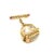 This unique and interesting watch fob brooch is crafted from 18k rose gold featuring a triple split frame bird cage with...