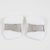 Anne and Frank Vigneri Sterling Silver and White Lucite Clip Earrings For Sale - Image 4 of 6