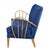 Stylish piece of swedish design from the 1960's. Shell back shaped back rest with complimentary piping, button back...